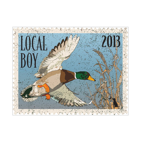 Local Boy Blue Mallard Stamp Decal