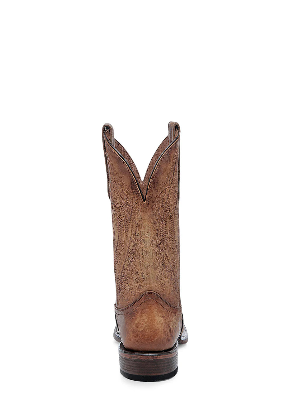 Corral Men's Embroidery Honey Wide Square Toe Cowboy Boot