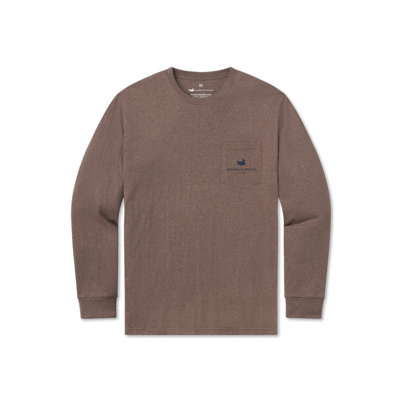 Gun Dog Collection Pointer Long Sleeve Tee by Southern Marsh- Washed Dark Shale
