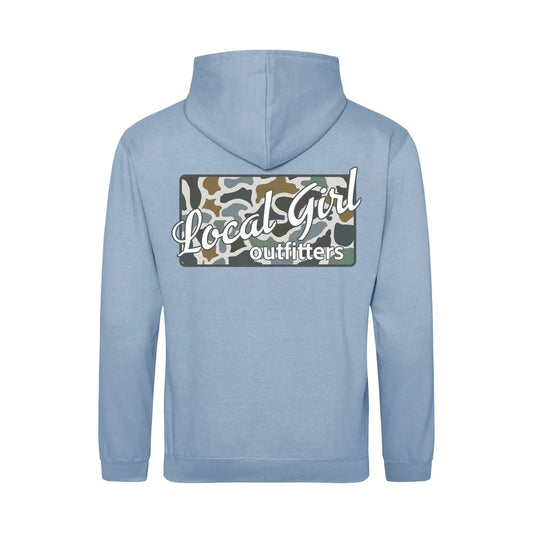 Local Girl Sky Blue Brushwood Hoodie