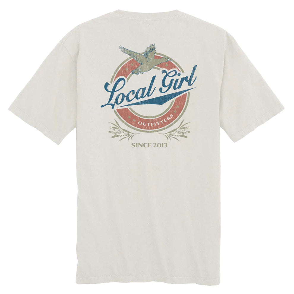Local Girl Vintage Miller Silver Tee