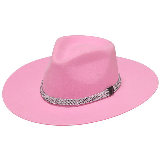 Ladies Pinch Front Hat- Pink