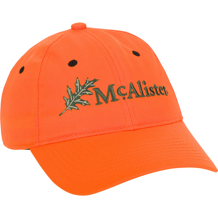 McAlister Orange Upland Embroidered Twill Cap