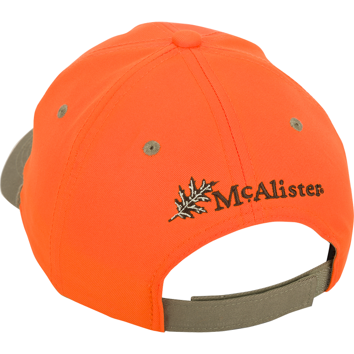 McAlister Traditional Upland Twill Cap- Blaze Orange