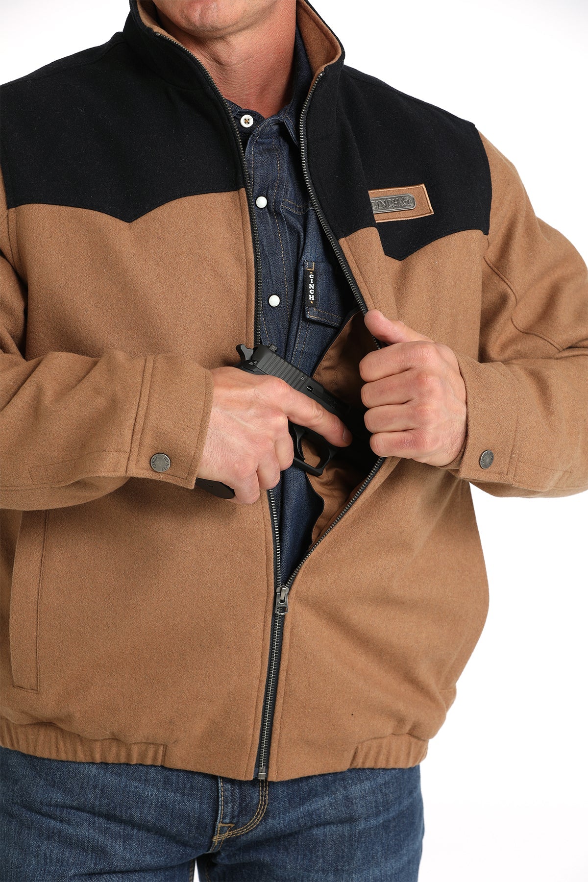 Men's Concealed Carry Western Jacket