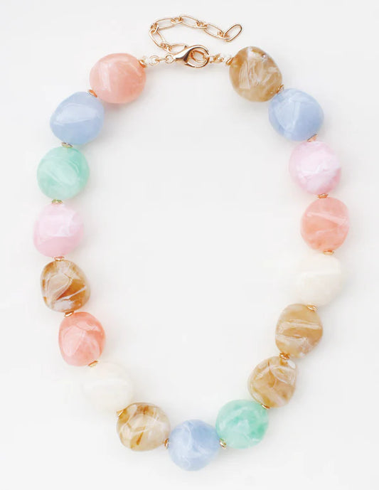 Pastel Acrylic Stone 16"-18" Necklace