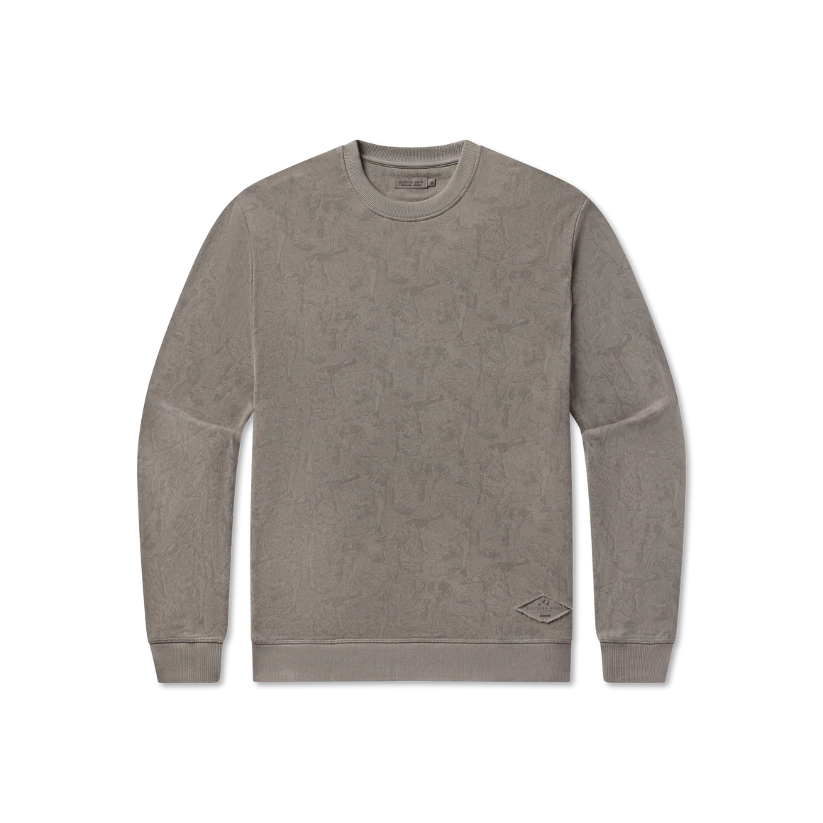 Men's Cameron Seawash Dark Grey Sweatshirt Southern Marsh