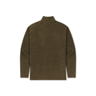 Southern Marsh Maple Grove Brushed Half-Zip Pullover in Dark Olive