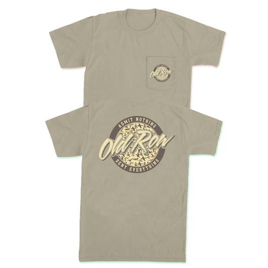 Men's Old Row Duck Camo Circle Logo Pocket Tee