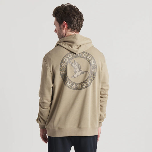 Southern Marsh Inflight Camo Khaki Surfside Hoodie