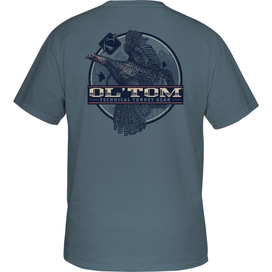 Ol' Tom Camber Flight T-Shirt- Smoke Blue
