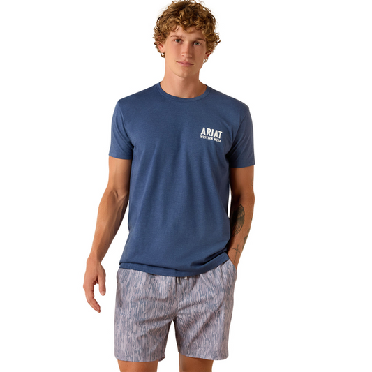 Ariat Men's Navy Outline Shop Tee