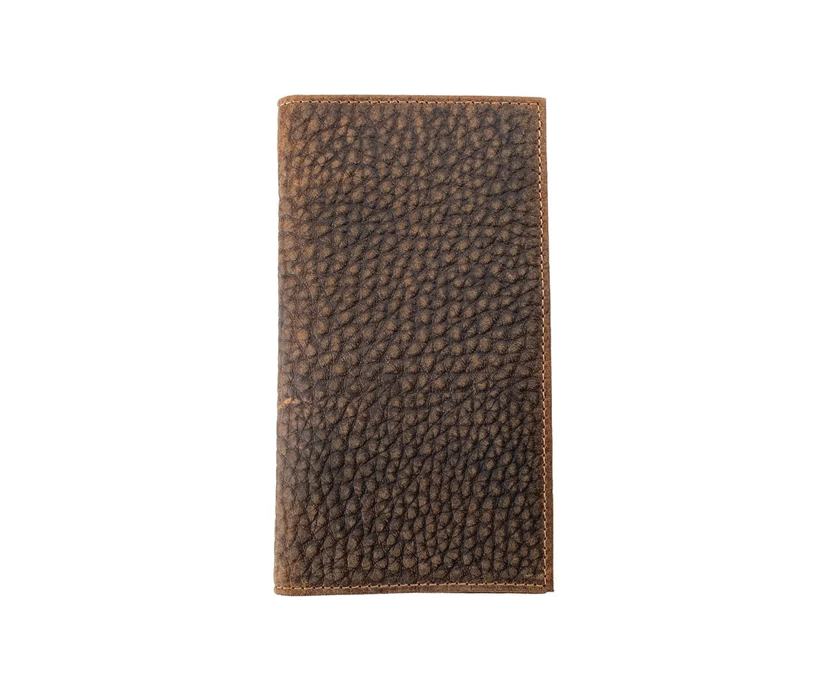 Nocona Rodeo Style Brown Textured Wallet