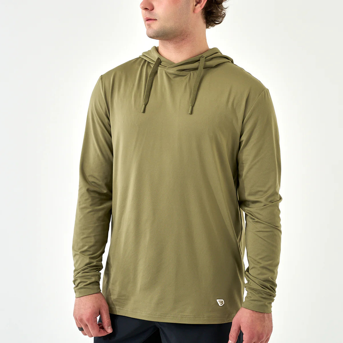 Burlebo Men's Sea Breeze Green Performance Hoodie