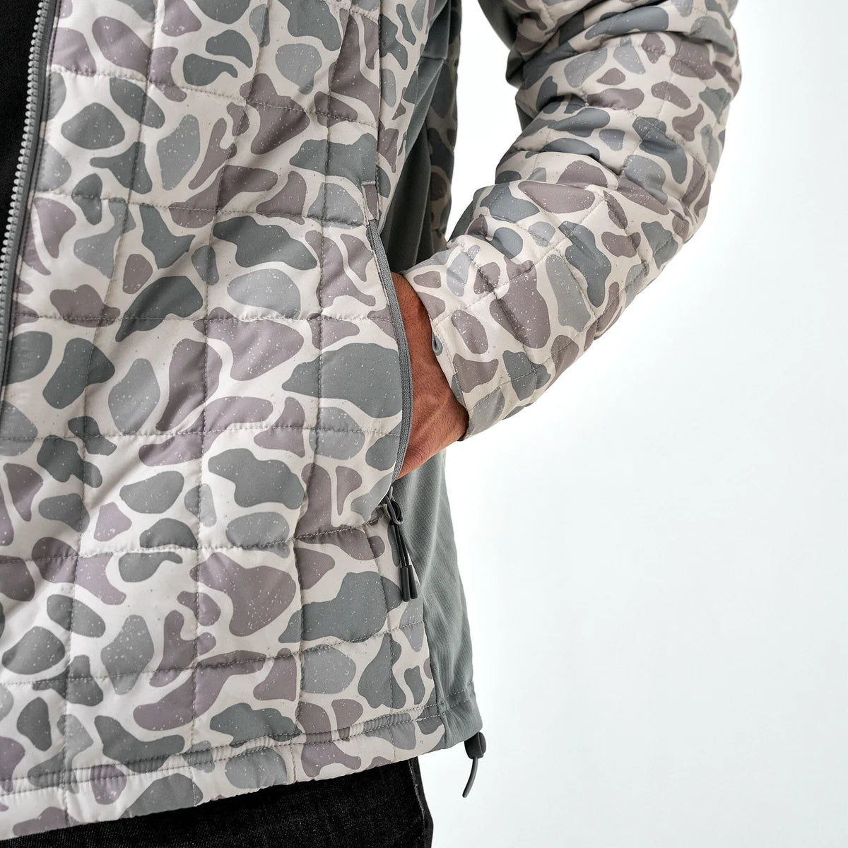 Burlebo Men's Classic Deer Camo Puffer Jacket