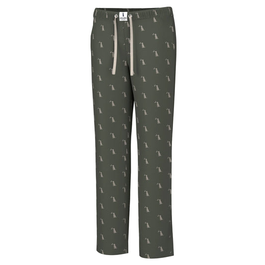 Local Boy Dark Olive Dog & Moon Pajama Pant