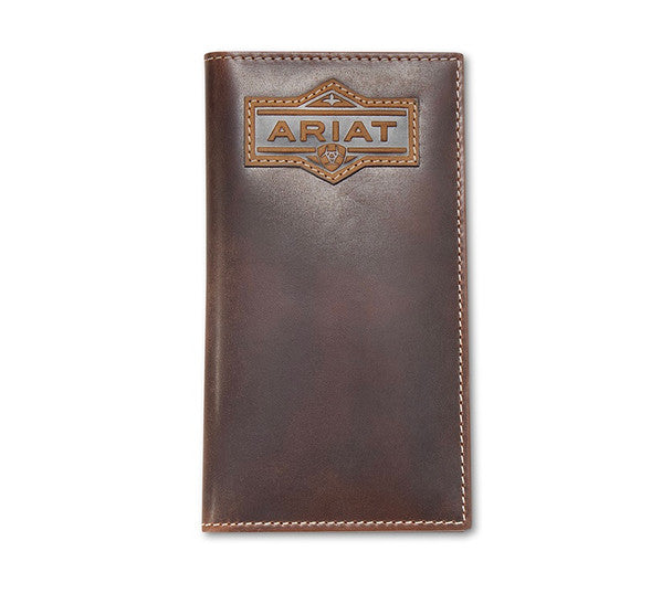 Ariat Brown Rodeo Patch Wallet