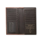 Ariat Rodeo Shield Patch Brown Leather Wallet