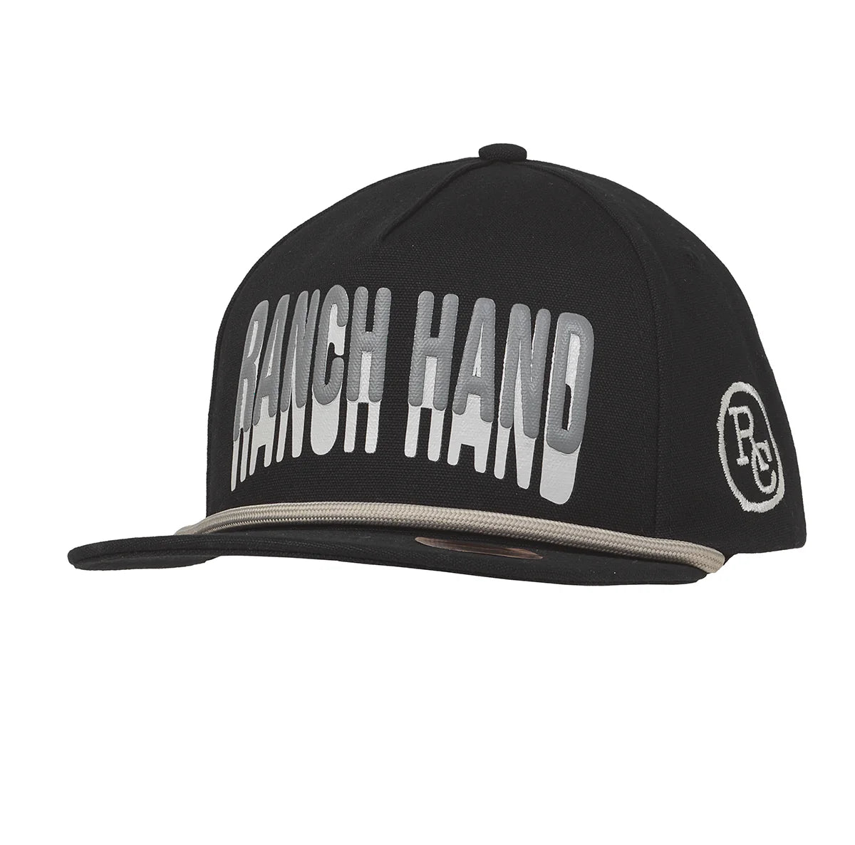 Ranch Craft Mens Ranch Hand Black Snapback Cap