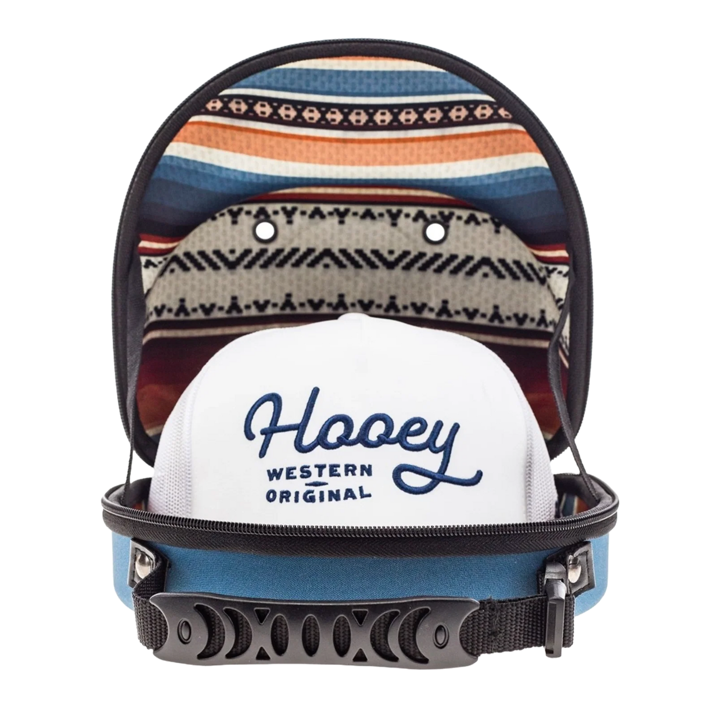 Hooey Denim Serape Small Cap Carrier With Aztec Interior
