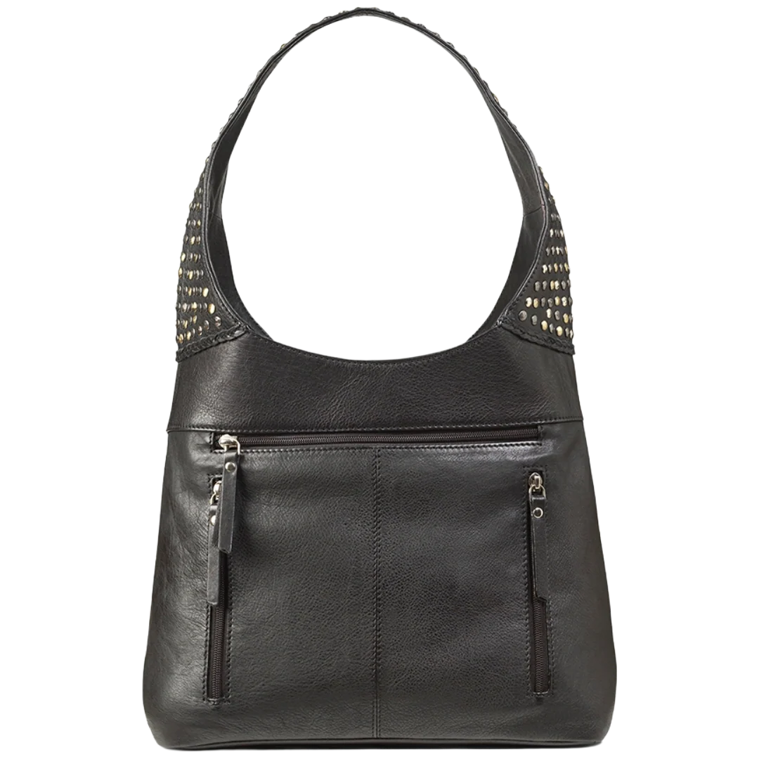 Ariat Dawn Black Leather Concealed Carry Hobo Bag