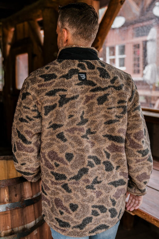 Men's Burlebo Sherpa Rocky Mountain Camo Pullover