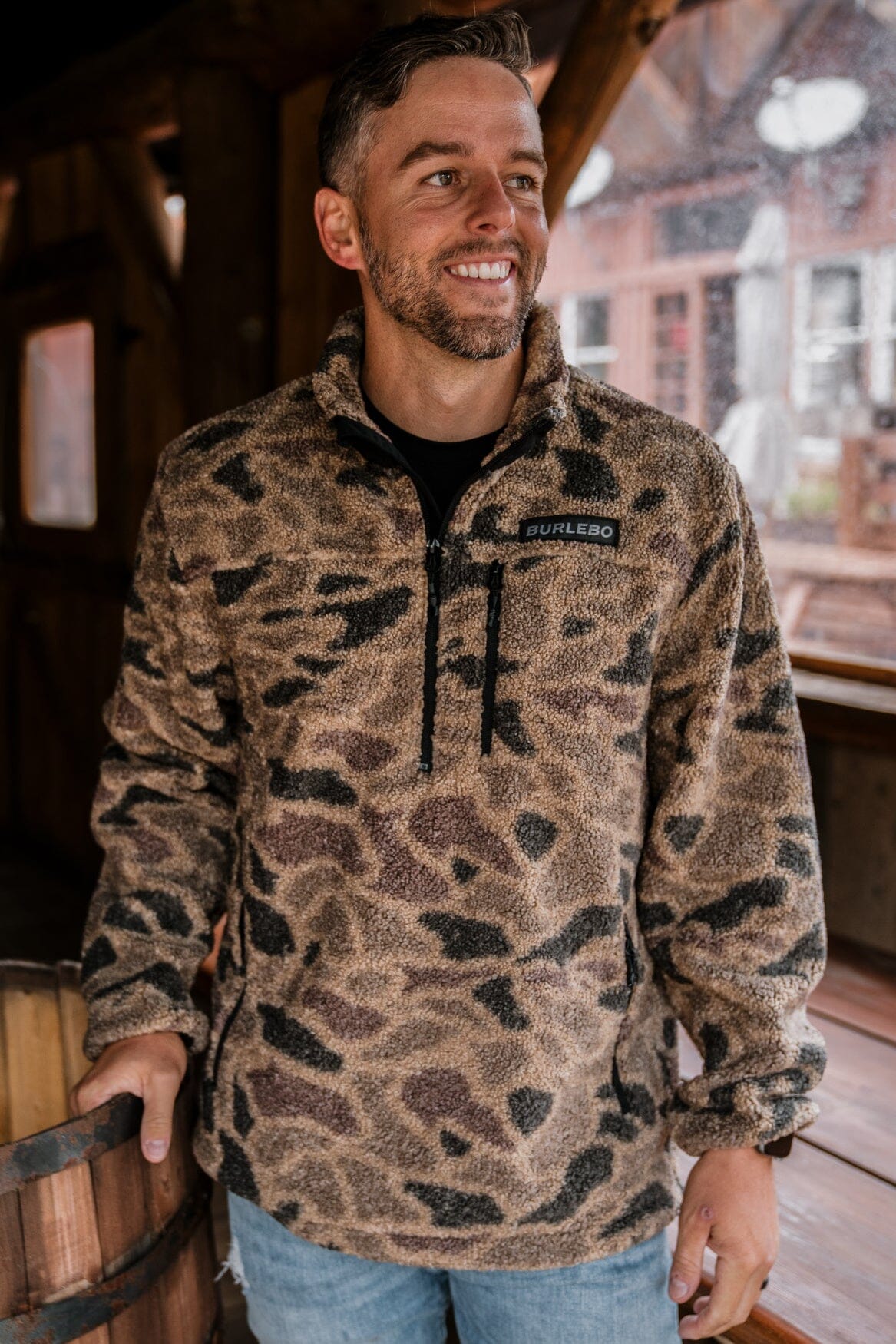 Men's Burlebo Sherpa Rocky Mountain Camo Pullover
