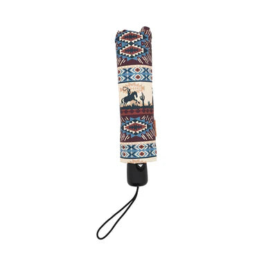 Western Multicolor Prairie Riders Umbrella