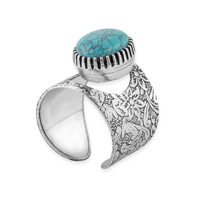 Alameda Mesa Silver Turquoise Ring