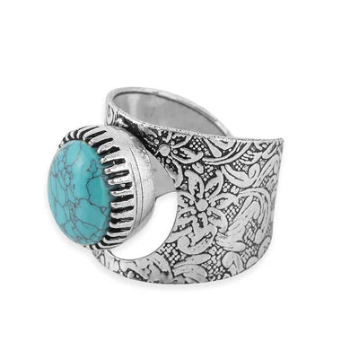 Alameda Mesa Silver Turquoise Ring