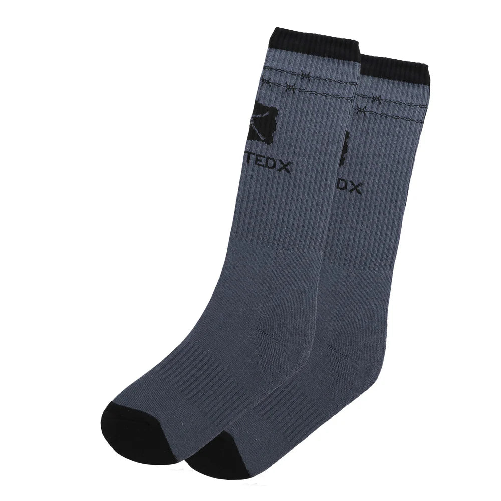 Twisted X Barbed Wire Blue Socks