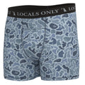 Local Boy men's boxer briefs in dog and moon camo print, shown in one of six available colors