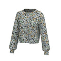 Local Girl Revive 2.0 crew top in LocalFlage blue print