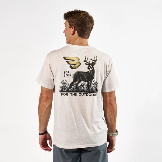 Men's Burlebo Heather Oatmeal For The Outdoors Tee