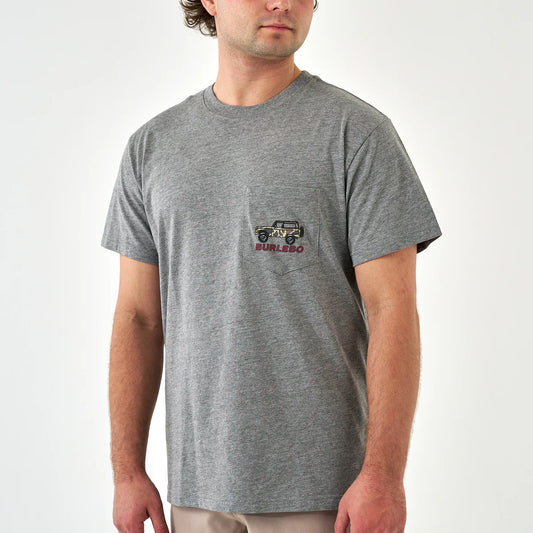 Men's Burlebo Dark Heather Grey Off Road Bronco Tee