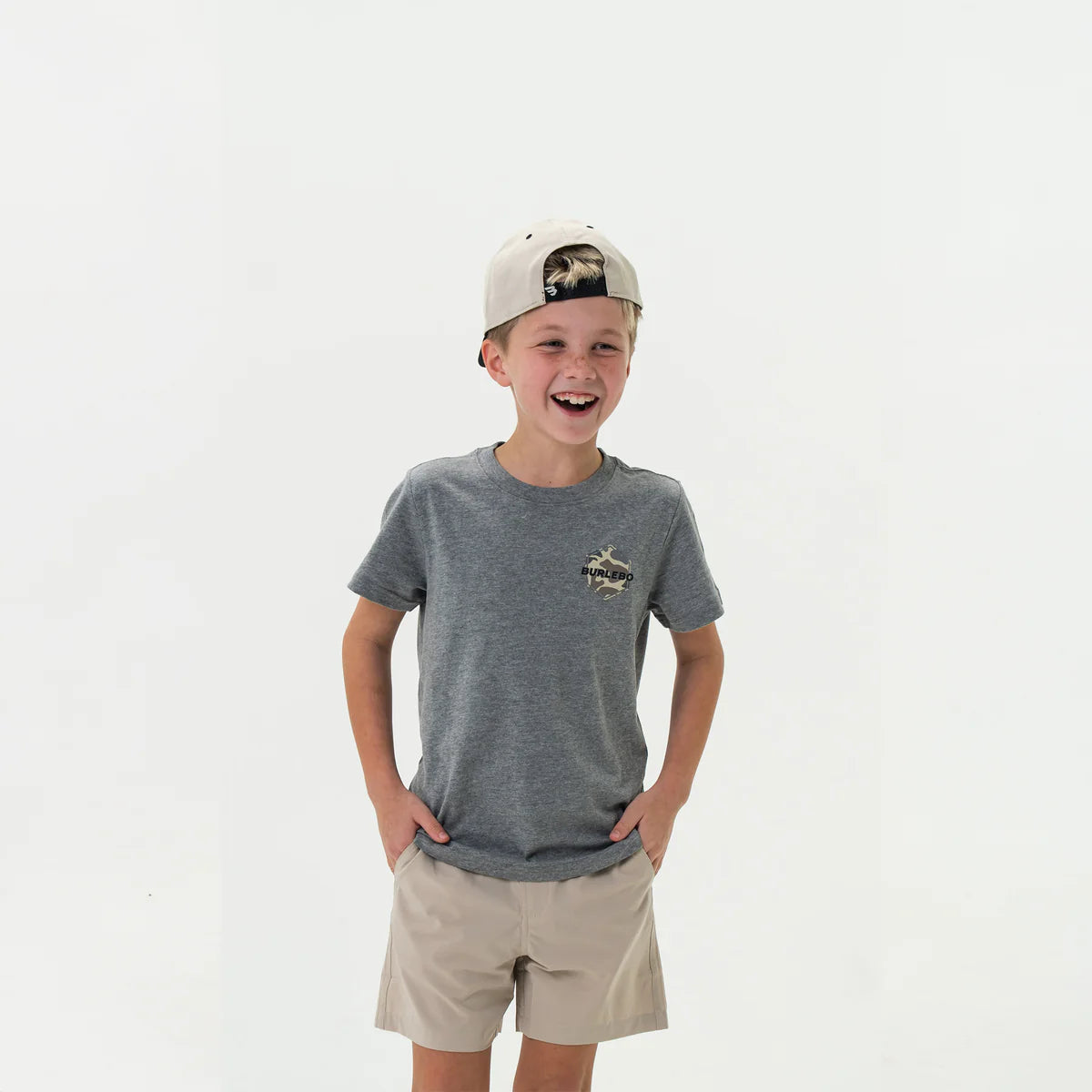 Burlebo Youth Heather Grey Rad Dude Tee