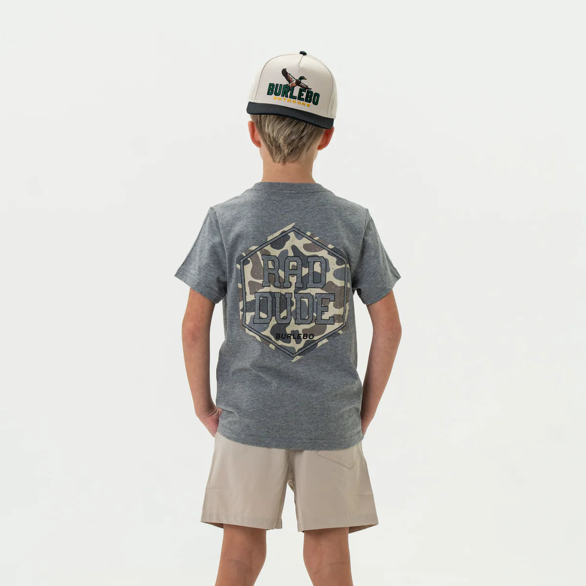 Burlebo Youth Heather Grey Rad Dude Tee
