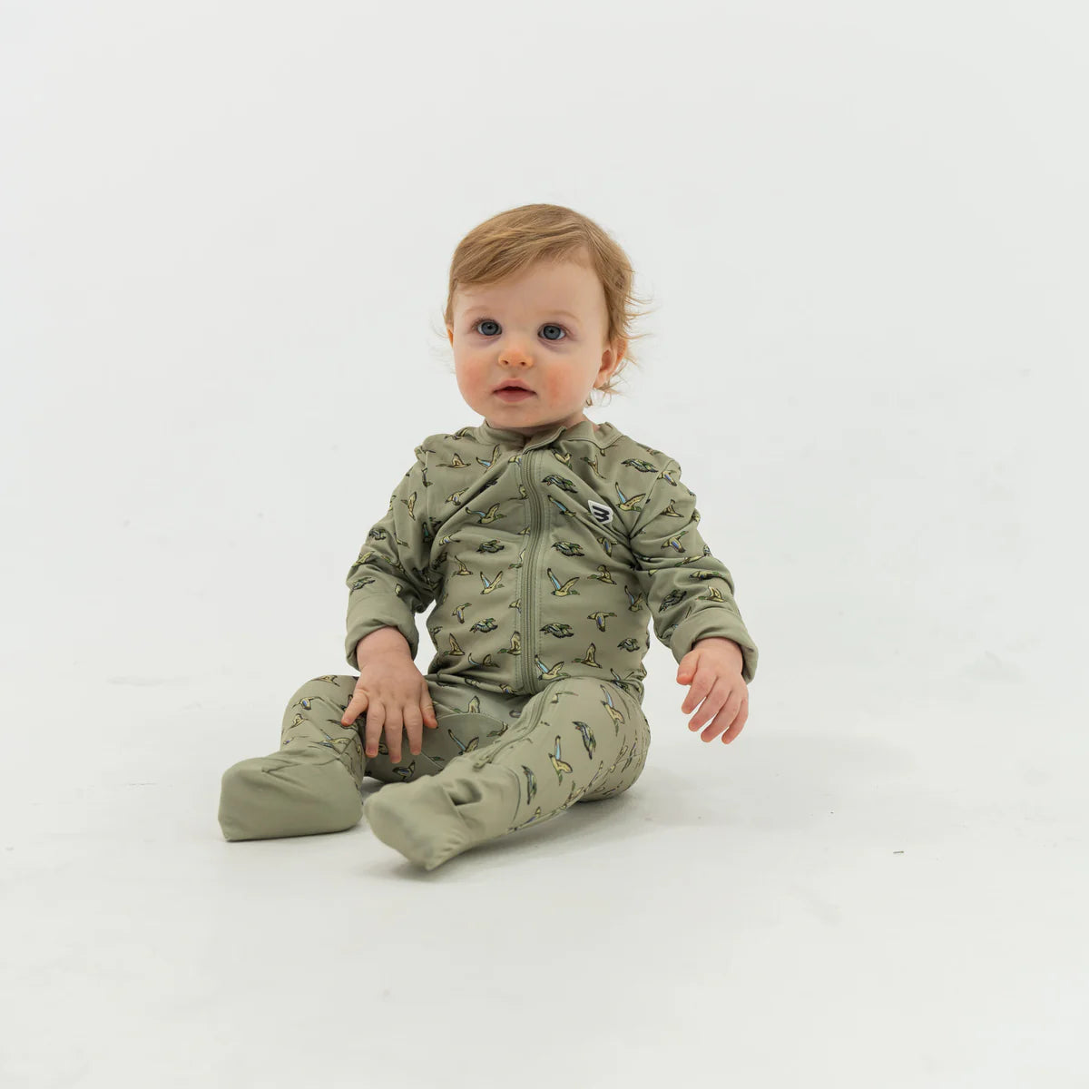 Burlebo Green Baby Flying Duck Zip Up