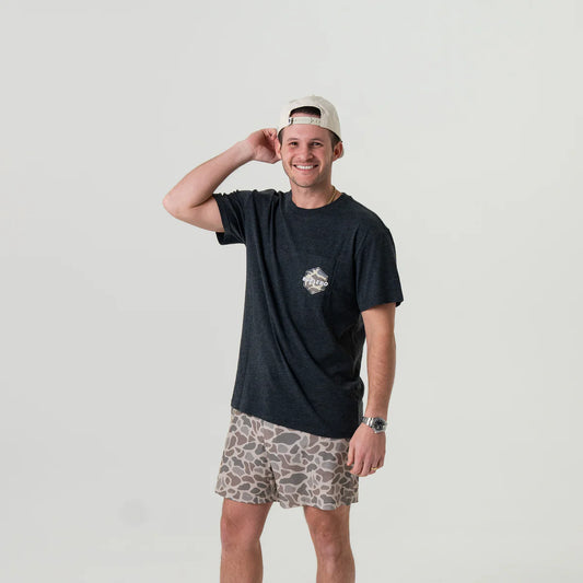 Men's Burlebo Heather Black Rad Dad Camo Shirt