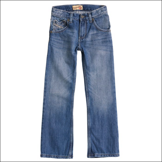 Wrangler 20X Boys' Breaking Barriers Regular Fit Vintage Boot Cut Jean (1T-7)