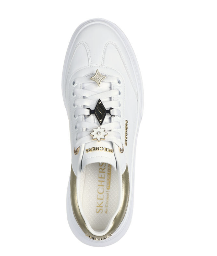 Cordova Classic White & Gold Sneaker By Skechers
