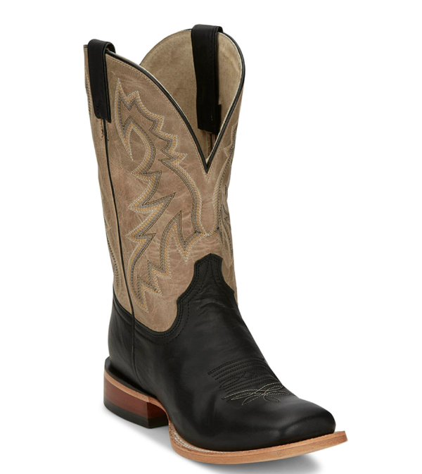 Tony Lama Men's Luciano Western Black Square Toe Boot