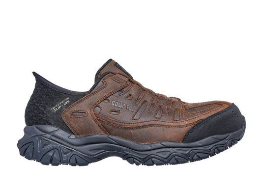 Mens Skechers Slip-on Work Shoes Holdredge - Ryker