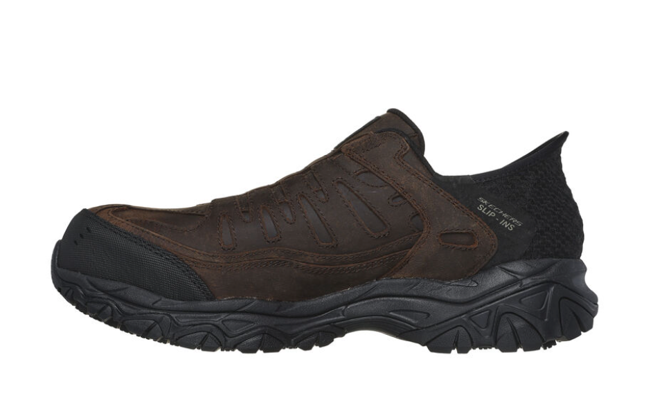 Mens Skechers Slip-on Work Shoes Holdredge - Ryker