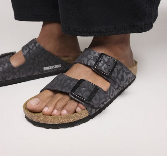 Arizona Black Leopard Birkenstock Sandal