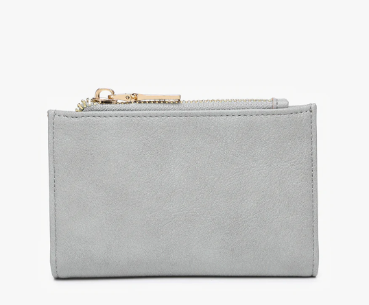 Zara Dusty Blue Vegan RFID Wallet