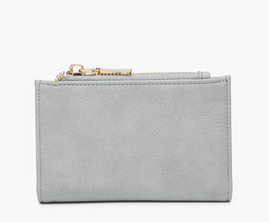 Zara Dusty Blue Vegan RFID Wallet