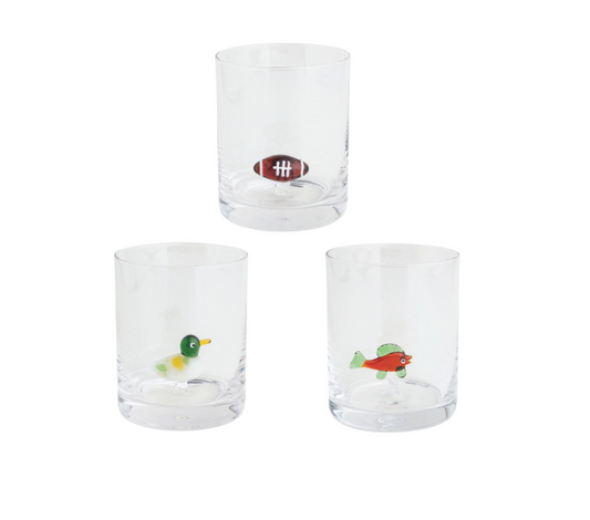 Double Old Fashioned Glass -3 Colors