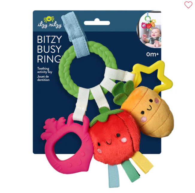 Veggie Bitzy Busy Ring™ Teething Activity Toy