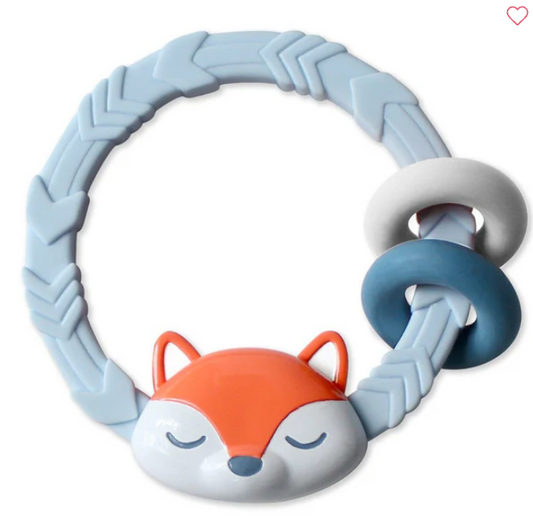 Fox Ritzy Rattle® with Teething Rings